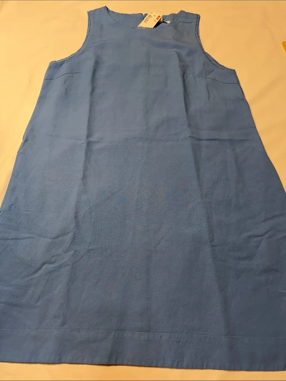 Uniqlo Blue Linen-Blend Mini Dress M NWT - Picture 8 of 8